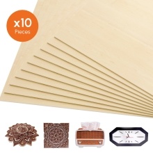 Algolaser 10 шт. 30x30 см фанерные пластины 11,8x11,8 дюйма листы липы квадратная необработанная деревянная доска