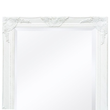 Wall Mirror Baroque Style 39.4 "x19.7" Белый