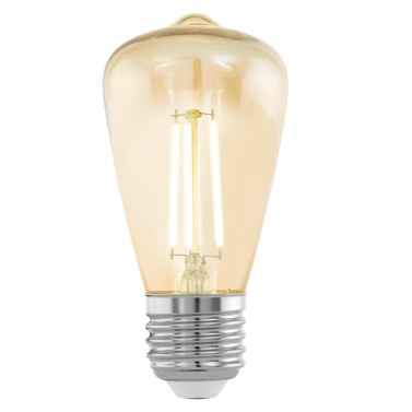 EGLO Vintage Style LED Light Bulb E27 ST48 Amber 11553