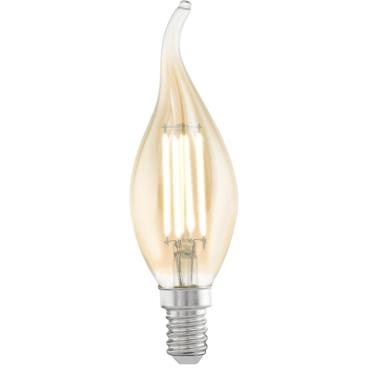 EGLO Vintage Style LED Light Bulb E14 CF37 Amber 11559