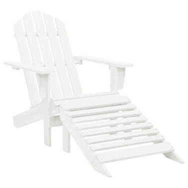 Деревянный стул для патио с пуфиком для сада или патио — 27,6 x 60,2 x 34,6 дюйма