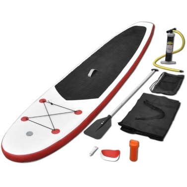 Stand Up Paddle Board Set SUP для серфинга надувной красный и белый