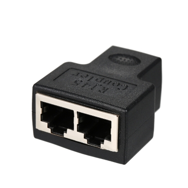 Разъем адаптера RJ45 с разъемом от 1 до 2 женских портов для CAT 5 / CAT 6 / CAT 7 LAN Ethernet-кабели Socket Splitter Hub PC Laptop Router Contact Модульный штекер