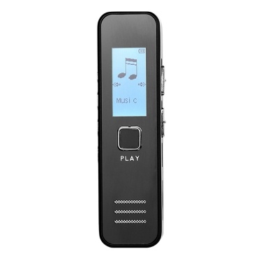 Цифровой диктофон Небольшое карманное записывающее устройство с внешним динамиком Портативный диктофон для лекций, собраний, интервью