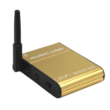 X500 BT HiFi аудиоприемник без потерь Чип BT4.0 Внешняя всенаправленная антенна Поддержка декодирования AAC/MP3/SBC Gold US Plug