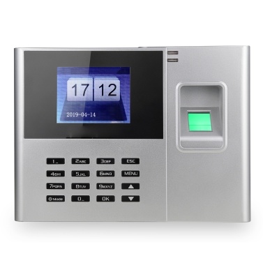 Биометрический отпечаток пальца, пароль, машина для регистрации сотрудников, регистратор, 2,8-дюймовый ЖК-экран, часы посещаемости, вилка стандарта США