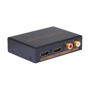 NK-912 2-портовый HDMI-разветвитель Video Switcher Audio Extractor Настройка аудио EDID 2 HDMI-выход US Plug