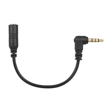 Docooler EY-S04 3,5 мм 3-полюсный разъем TRS с 4-полюсным разъемом TRRS, 90-градусный прямоугольный кабель-адаптер для микрофона