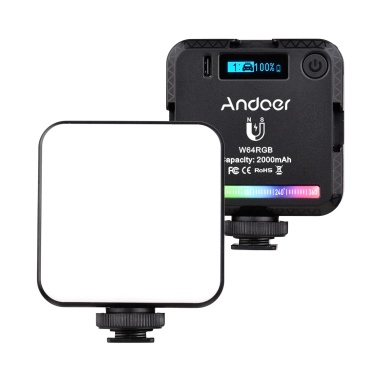 Светодиодная видеолампа Andoer W64RGB Mini RGB