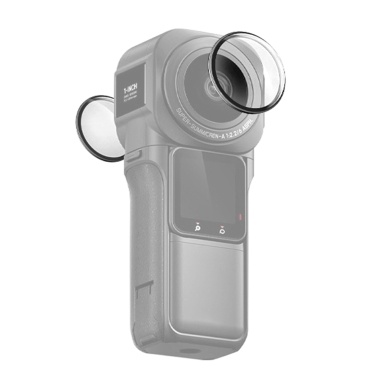 2 шт., защита для объектива панорамной камеры, защитная крышка для объектива, совместимая с Insta360 ONE RS, 1-дюймовая камера 360 Edition