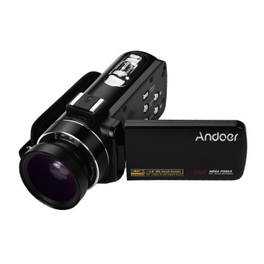 Andoer 4K Ultra HD Ручная DV Профессиональная цифровая видеокамера CMOS сенсор видеокамеры
