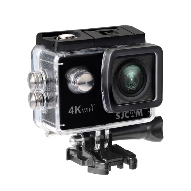 Экшн-камера SJCAM SJ4000AIR 4K HD с 2-дюймовым IPS-экраном 16 МП, широкий угол обзора 170°, водонепроницаемость 30 м, поддержка Wi-Fi-соединения с адаптерами для водонепроницаемого чехла