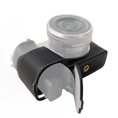Защитный чехол для портативной камеры Чехол для камеры в стиле ретро Сумка для переноски с открывающейся нижней частью и заменой плечевого ремня для камеры Sony A6400/A6300/A6100/A6000