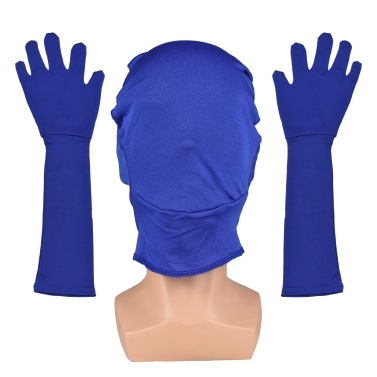 Синяя маска Chroma Key Перчатки Chromakey Hood Перчатка Невидимые эффекты Фон Chroma Keying Синие перчатки Маска для синего экрана Фотография Фото Видео