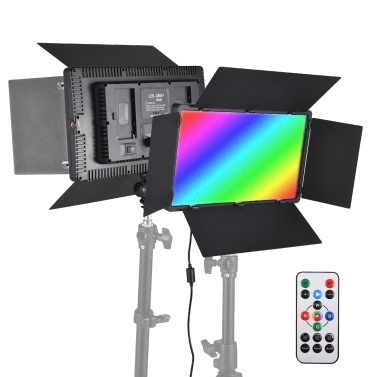 Двухцветная RGB-светодиодная панель мощностью 50 Вт с пультом дистанционного управления металлическими шторками