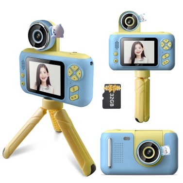 видеокамера 40МП цифровой фотокамеры детей 1080П мини объектив экрана 180° ИПС 2,4 дюймов вращающийся
