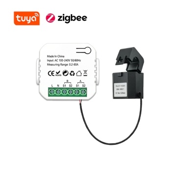 Интеллектуальный счетчик энергии Tuya ZigBee, солнечная фотоэлектрическая система, счетчик энергопотребления, двунаправленный мониторинг, контроль через приложение для мобильного телефона, монитор мощности с CT