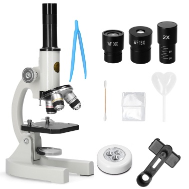 64X-2400X монокулярный оптический микроскоп для начальной школы детский научный экспериментальная биология обучающий микроскоп детские подарки на день рождения