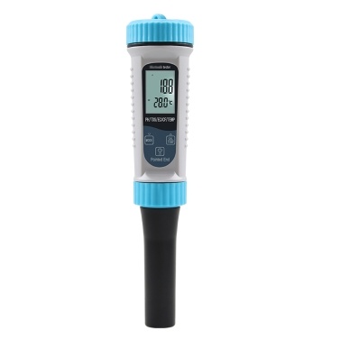 Tuya BT 5-в-1 Многофункциональный цифровой тестер качества воды Портативная высокоточная ручка для проверки качества воды Инструмент для измерения качества воды Детектор PH/TDS/EC/температуры/CF воды