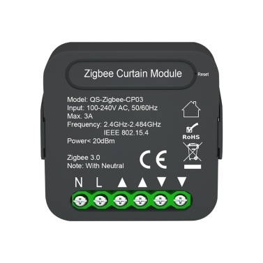 QS-Zigbee-CP03 Tuya ZigBee Intelligent Curtain Swtich Module Модуль модификации домашнего занавеса