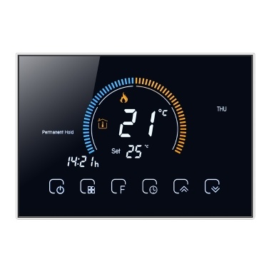Программируемый термостат 95-240 В, 5 + 1 + 1, сенсорный ЖК-экран с шестью периодами