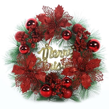 300 мм круглая гирлянда H-anging орнамент рождественский декор рождественские елочные украшения
