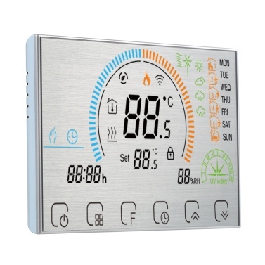 16A 95 ~ 240V Электрическое отопление Энергосберегающий интеллектуальный термостат с сенсорным ЖК-дисплеем Еженедельно программируемый контроллер комнатной температуры Продукт для улучшения дома