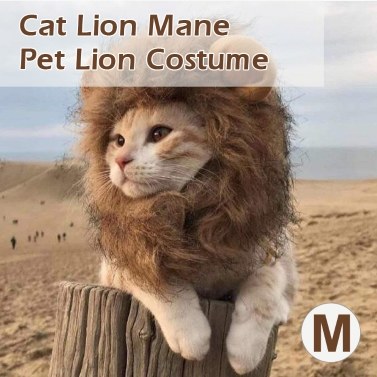 Кошка льва грива животное костюм льва животное парик волосы льва для собак кошек домашних животных хэллоуин рождественская вечеринка подарок