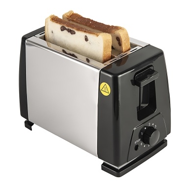 Тостер, широкий слот на 2 ломтика, 6 предустановленных температур и времени. Маленький тостер для хлеба из нержавеющей стали с ручной остановкой и съемным поддоном для крошек для дома, кухни, офиса.