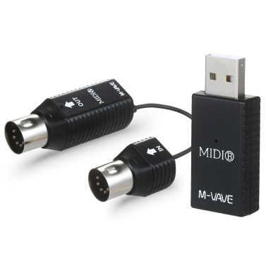 M-VAVE MS1 Мини-система беспроводной передачи данных MIDI-система Беспроводной MIDI-адаптер Plug and Play