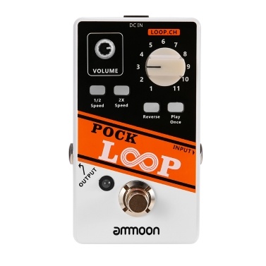 Педаль эффектов для гитары Ammoon POCK LOOP Advanced Looper с 11 луперами и временем записи до 330 минут