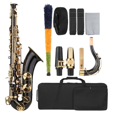 Muslady B-flat Tenor Saxophone Bb Black Lacquer Sax для начинающих музыкантов