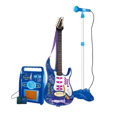 Караоке-микрофон, гитара с усилителем микрофона, музыкальный набор, многофункциональные наборы музыкальных инструментов