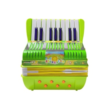Мини-17-клавишный 6-басовый аккордеон из АБС-пластика с пряжкой Музыкальный инструмент для начинающих