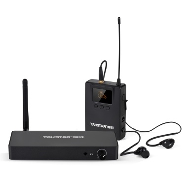 TAKSTAR WPM-300 Беспроводная система мониторинга с наушниками-вкладышами UHF Audio Transmitter Поясной приемник