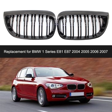 Пара сменных решеток передних решеток для BMW 1 серии E81 E87 2004-2007 стайлинга автомобилей гоночные решетки