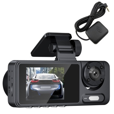 2 камеры Dash Cam Многоязычная прозрачная автомобильная видеокамера с записью видео