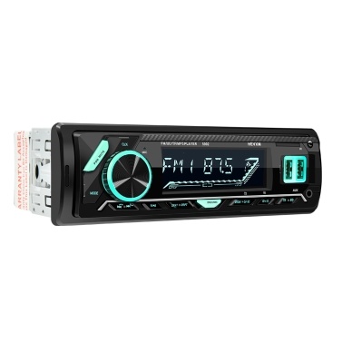 HEVXM, 7 цветов, цифровой HD ЖК-дисплей, автомобильный стереоаудио, радио, FM / UU / TF / MP3-плеер, BT V3.0, 12 В / 24 В, ЖК-дисплей, встроенный в приборную панель, 1 дин, двойной USB, быстрая зарядка