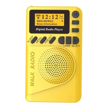 Pocket DAB Цифровое радио Mini DAB + Цифровое радио с MP3-плеером FM-радио ЖК-дисплей