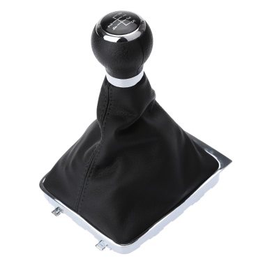 5 скорость Gear Shift ручку палку загрузки гетры рамка для VW Passat B6 черный