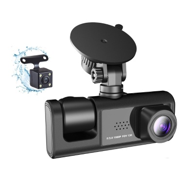 3 камеры Dash Cam Multi-Language Clear Car Зеркало заднего вида Автомобильная видеокамера для видеозаписи