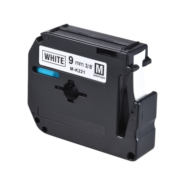 Черная на белой ленте для этикеток, совместимая с принтером Brother PT-65 / PT-70 / PT80 9 мм * 8 м