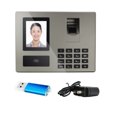 Bisofice Intelligent Face Биометрический отпечаток пальца Пароль Машина посещаемости сотрудников Регистратор регистрации 2,8-дюймовый TFT-экран
