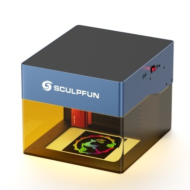Лазерный гравер Sculpfun iCube Pro 5 Вт с сигнализацией температуры дымового фильтра