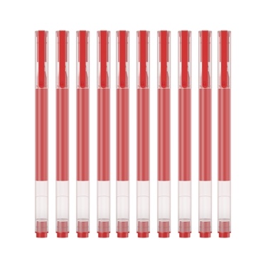 Гелевые ручки Xiaomi Extra Fine Point Red Pens, 10 упаковок
