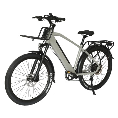 27,5-дюймовый городской пригородный электрический велосипед, 500 Вт, бесщеточный двигатель, аккумулятор 48 В 10,4 АХ, 30-35 км, чистый электрический диапазон