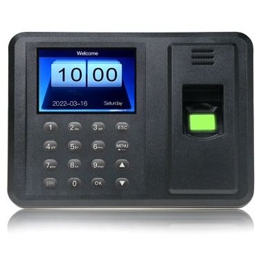 2,8-дюймовый TFT ЖК-дисплей Биометрический USB-считыватель отпечатков пальцев Бесплатное программное обеспечение Считыватель регистрации сотрудников с паролем