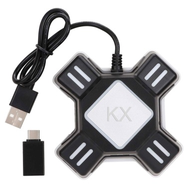 Адаптер для клавиатуры и мыши Портативный адаптер для конвертера клавиатуры для мыши Замена адаптера для Switch / X-box / PS5 / PS-4 / PS3 KX Gamepad Controller Adapter