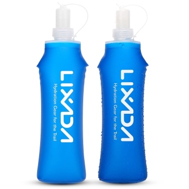 Lixada 2 шт. 500 мл бутылка для питья воды на открытом воздухе мягкая складная фляга BPA бесплатно для бега, пеших прогулок, велоспорта