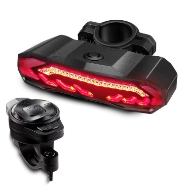 USB перезаряжаемый многофункциональный велосипедный задний фонарь высокой видимости с датчиком тормоза велосипедный задний фонарь
